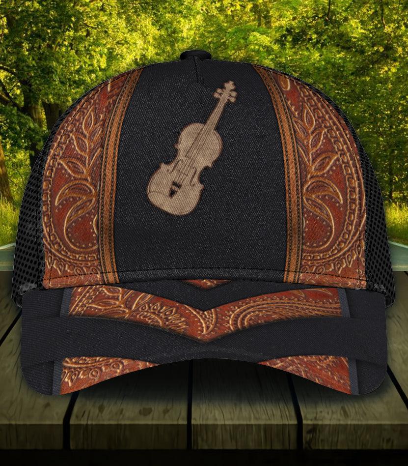 Personalized Violin Classic Cap, Personalized Gift for Music Lovers, Violin Lovers Trucker Hats Custom Hats Gifts For Men & Women