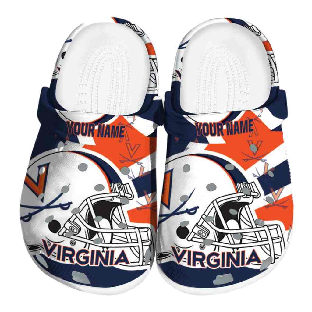 Personalized Virginia Cavaliers Football Helmet ClogTVC1801803