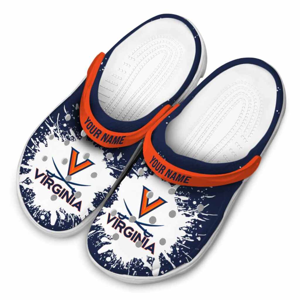 Personalized Virginia Cavaliers Splash Art ClogTVC1801719 - Image 4