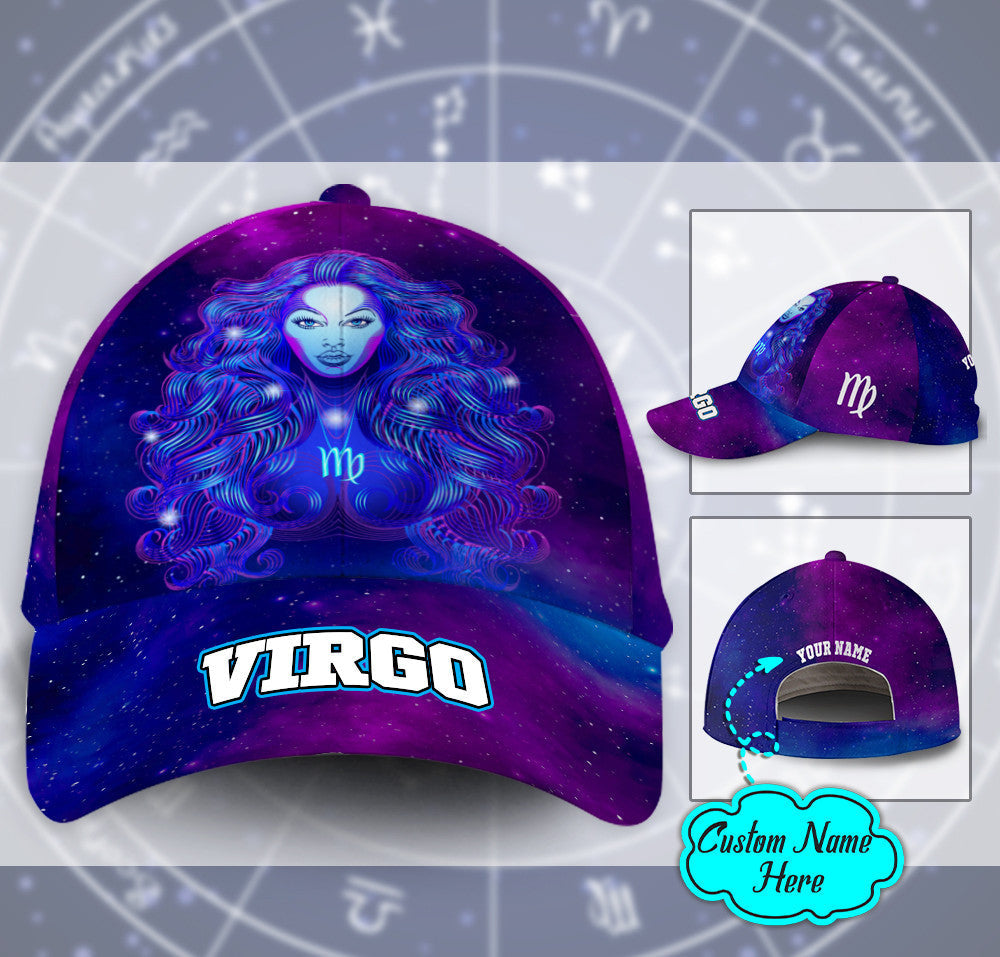 Personalized Virgo Miraculous Galaxy Hat Classic Cap Trucker Hats Custom Hats Gifts For Men & Women