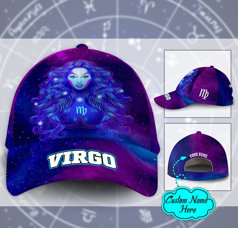 Personalized Virgo Miraculous Galaxy Hat Classic Cap Trucker Hats Custom Hats Gifts For Men & Women