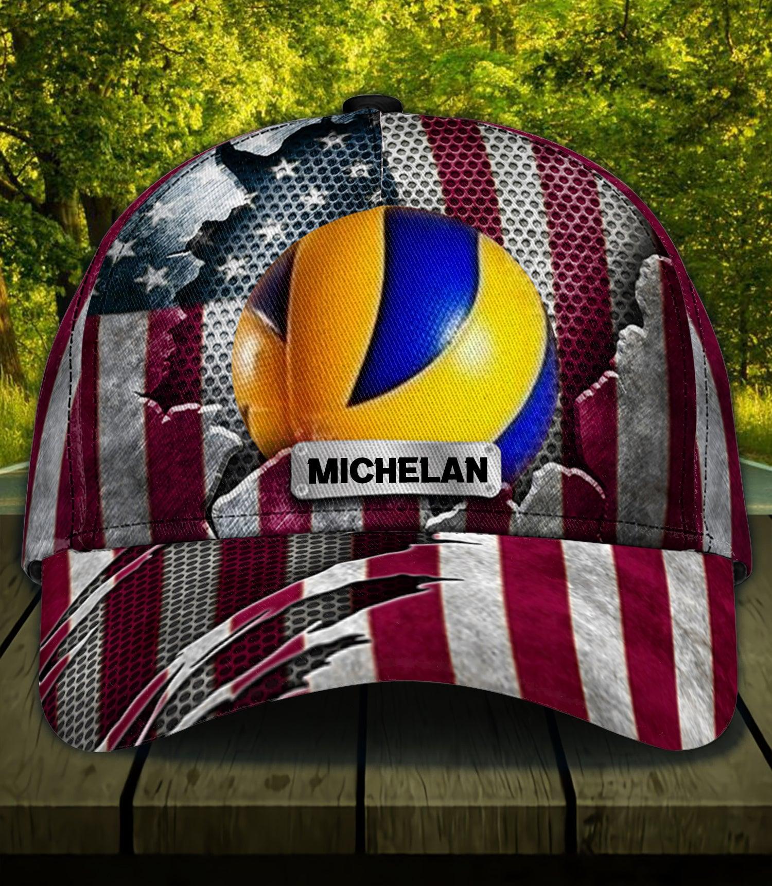 Personalized Volleyball Classic Cap, Personalized Gift for Volleyball Lovers, Volleyball Players Trucker Hats Custom Hats Gifts For Men & Women