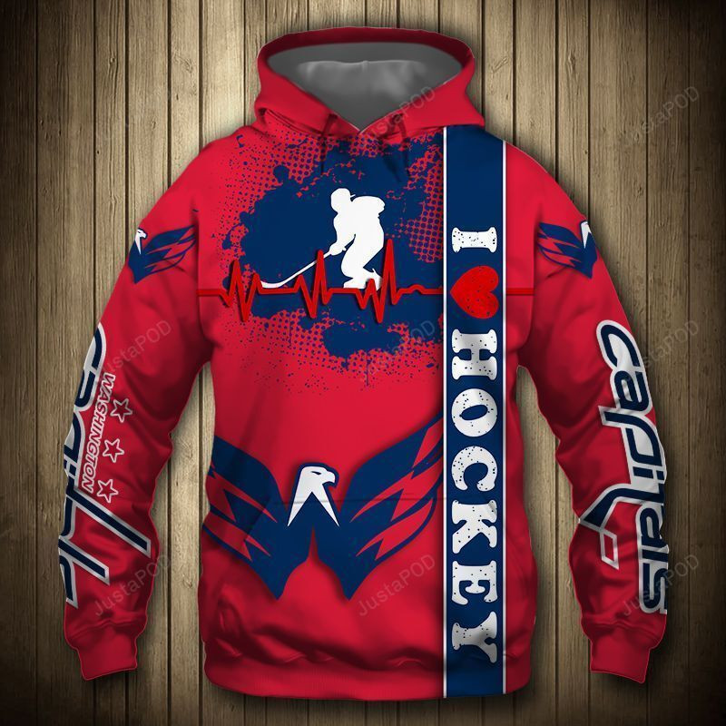 Personalized Washington Capitals NHL 3D All Over Print Hoodie, Zip Hoodie