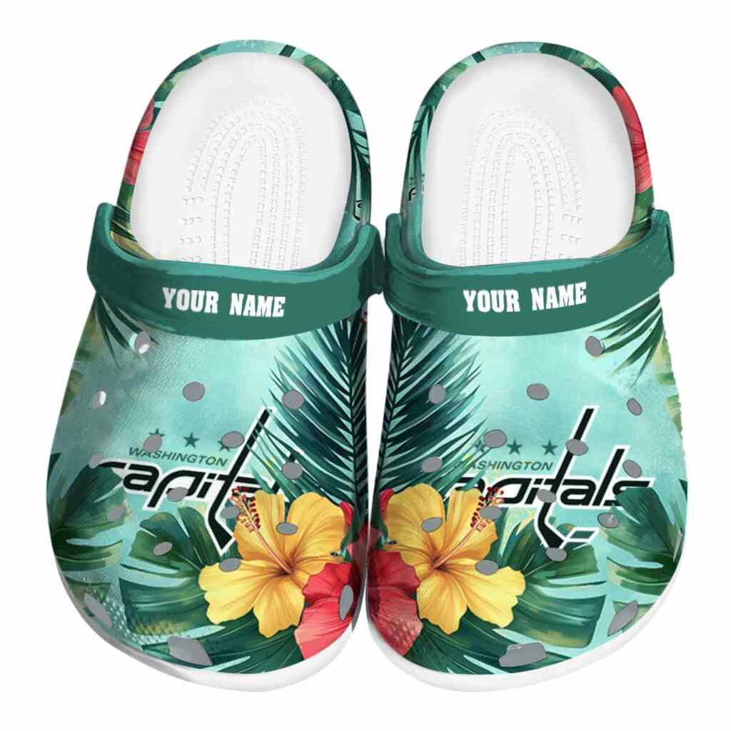 Personalized Washington Capitals Tropical Vibes ClogTVC1801893