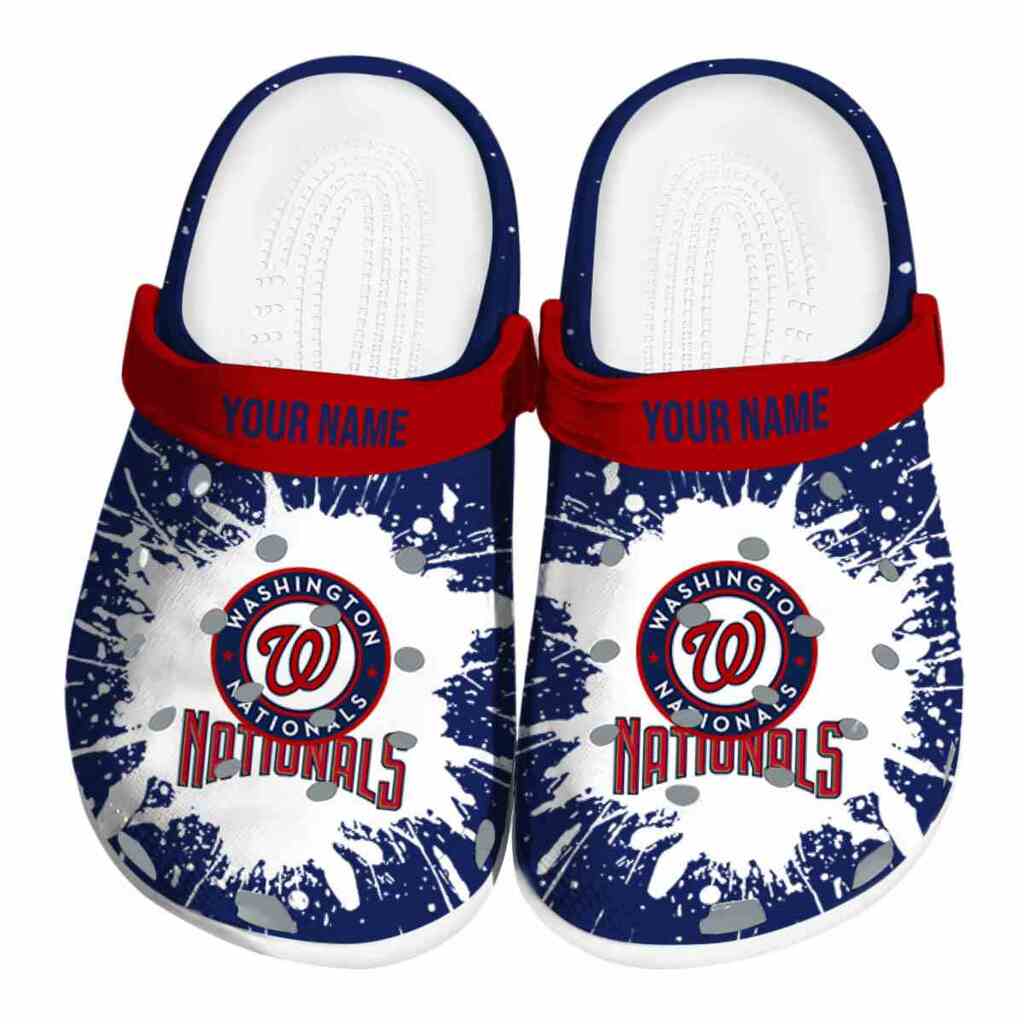 Personalized Washington Nationals Splash Art ClogTVC180173