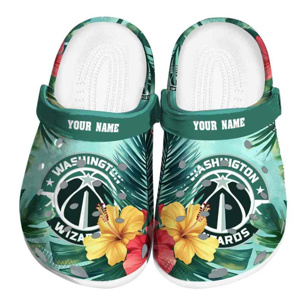 Personalized Washington Wizards Tropical Vibes ClogTVC1801735