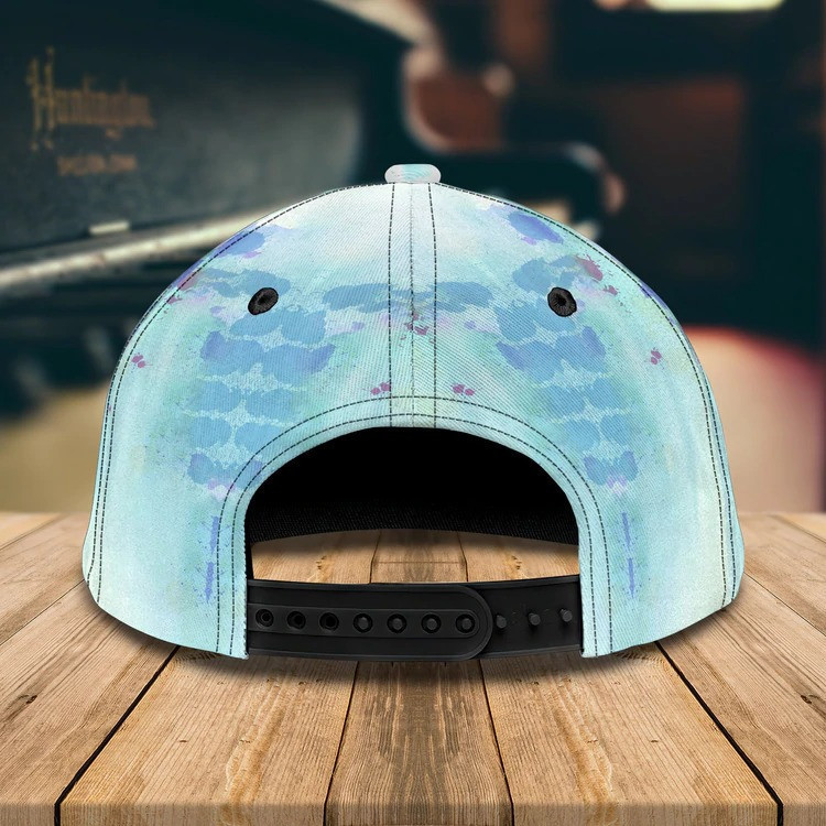Personalized Water Color Piano 3D Baseball Cap for Girl, Piano Hat for Girlfriend Birthday Trucker Hats Custom Hats Gifts For Men & Women