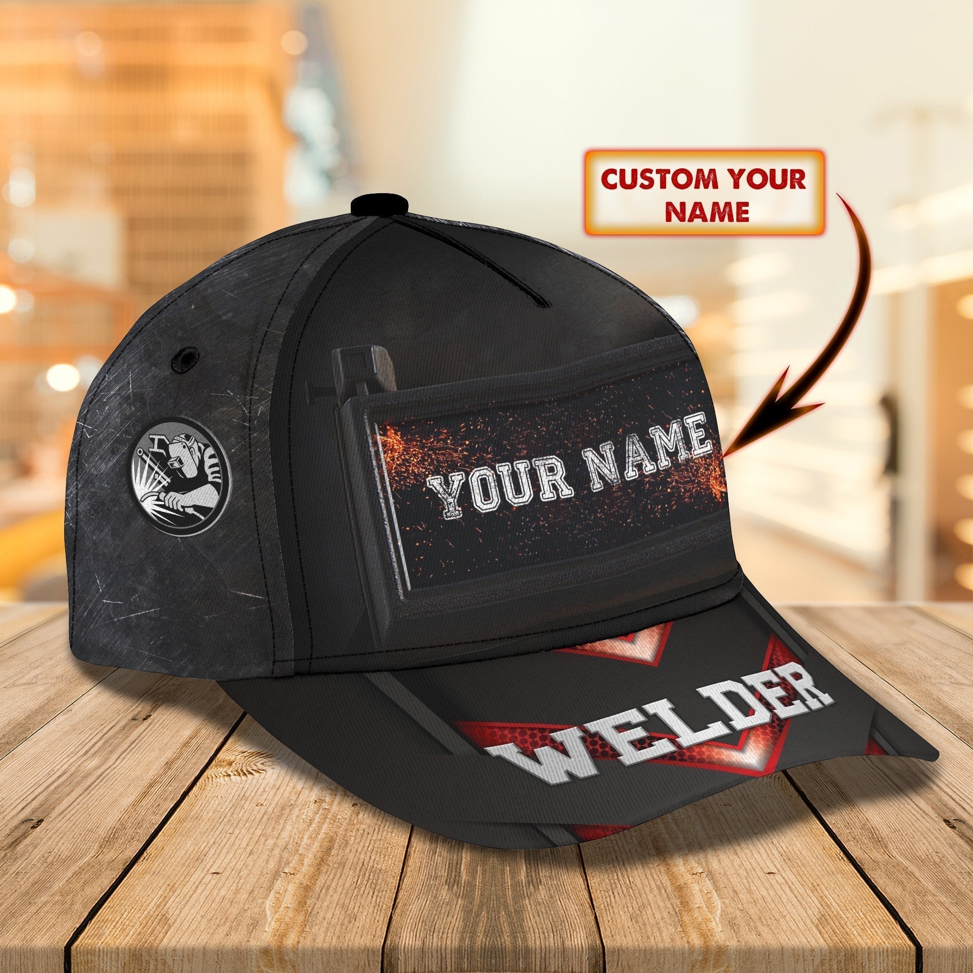Personalized Welder Baseball Cap Hat, Welder Classic Cap Hat For Summer Travel, Welder Gift Trucker Hats Custom Hats Gifts For Men & Women