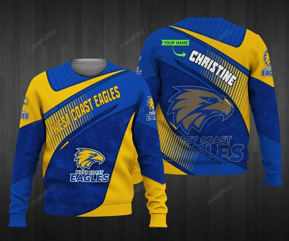 Personalized West Coast Eagles 3D All Over Print Hoodie, Zip Hoodie