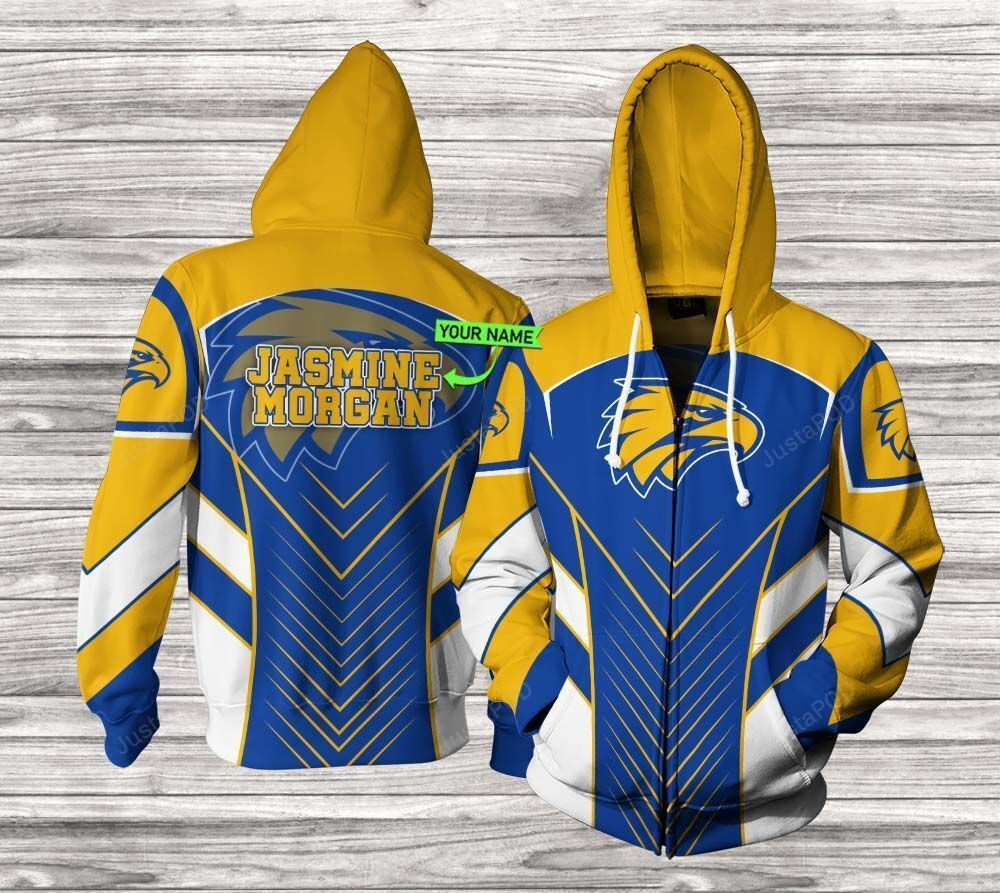 Personalized West Coast Eagles 3D All Over Print Hoodie, Zip Hoodie