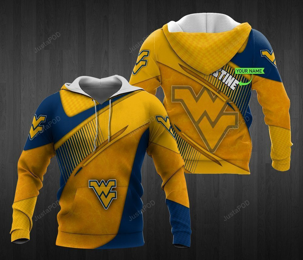 Personalized West Virginia Mountaineers 3D All Over Print Hoodie, Zip Hoodie