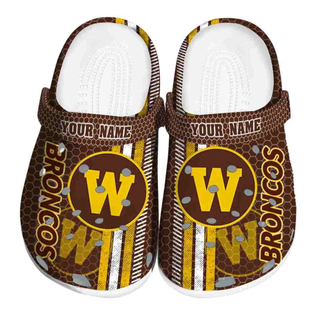 Personalized Western Michigan Broncos Contrasting Stripes ClogTVC1801746