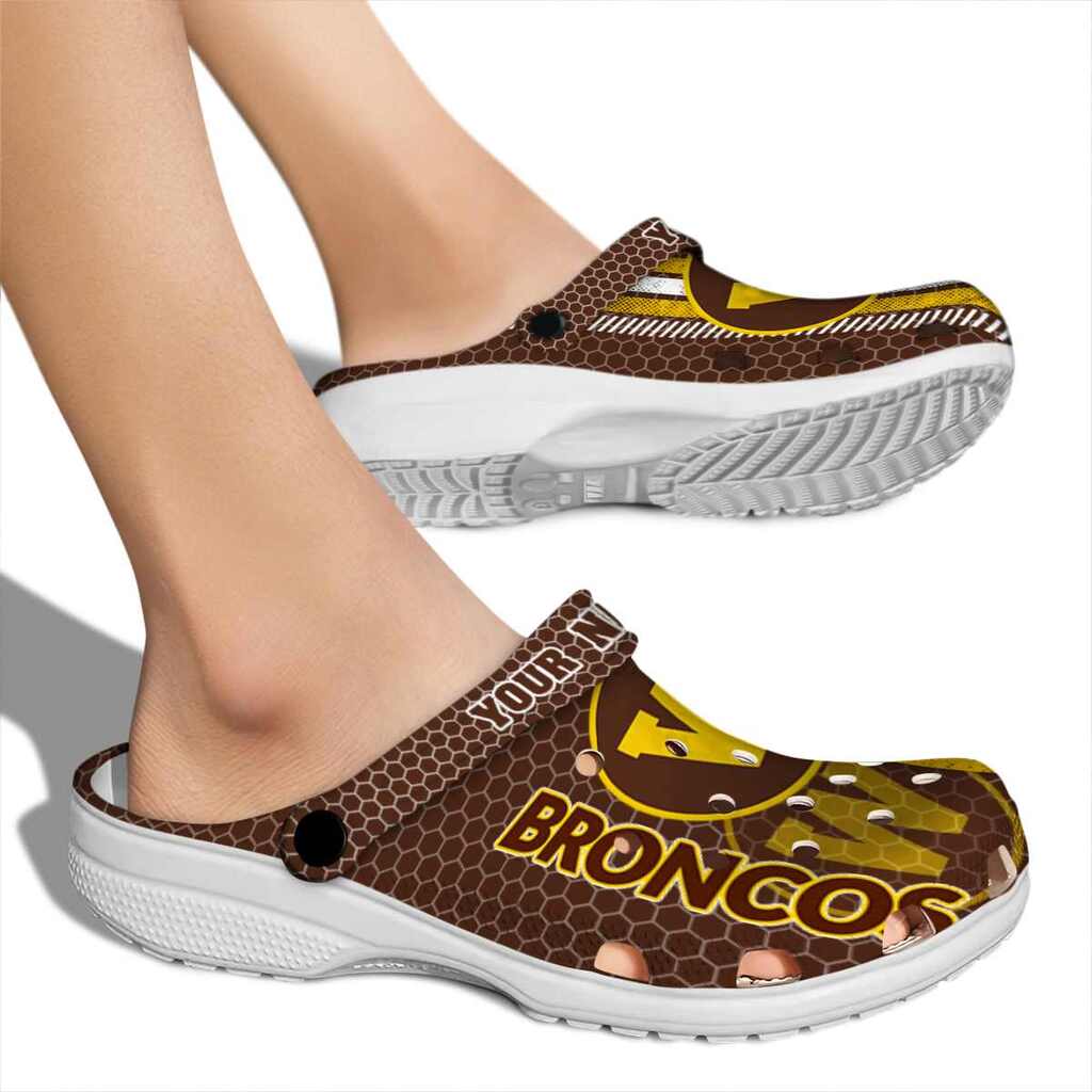 Personalized Western Michigan Broncos Contrasting Stripes ClogTVC1801746 - Image 2