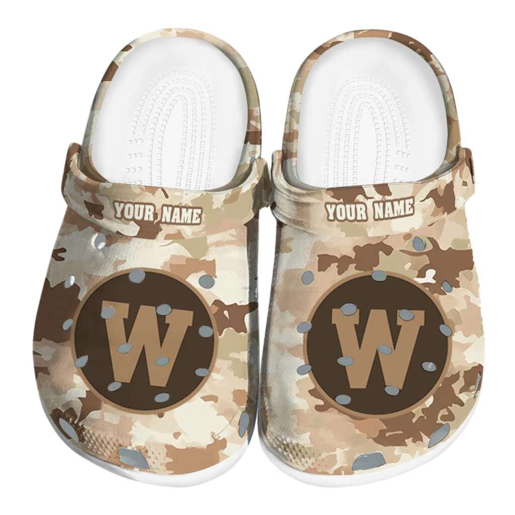Personalized Western Michigan Broncos Desert Camo ClogTVC1801775