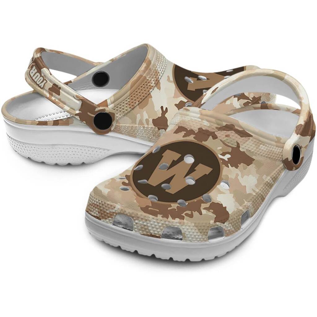 Personalized Western Michigan Broncos Desert Camo ClogTVC1801775 - Image 3