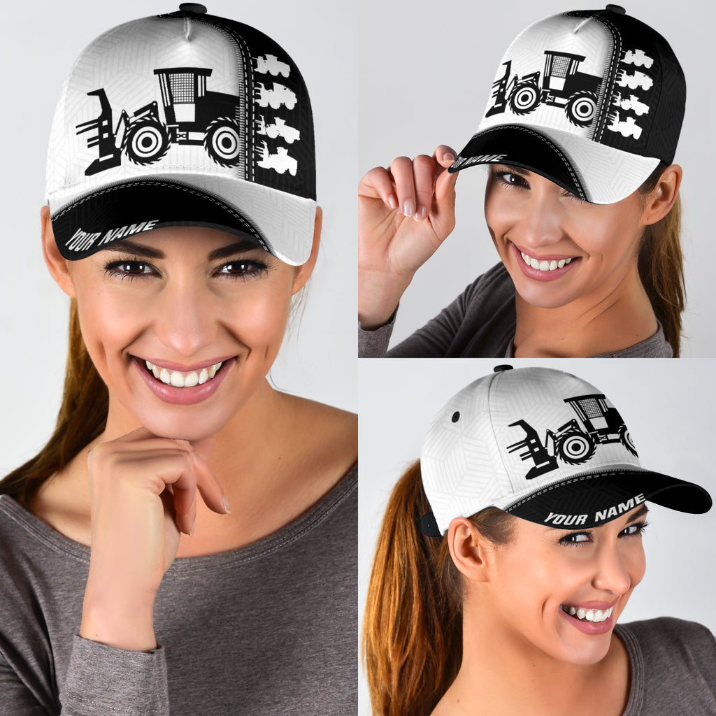 Personalized Wheel Feller Buncher Baseball Cap Hat For Men And Women, Wheel Feller Buncher Hat Cap Trucker Hats Custom Hats Gifts For Men & Women