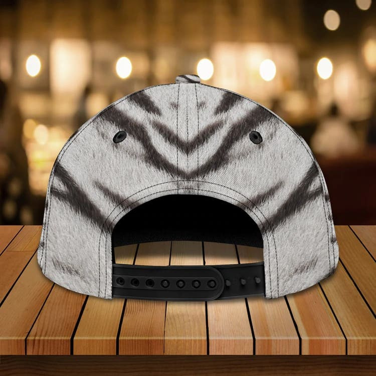 Personalized White Tiger 3D Baseball Cap for Boyfriend, Tiger Art Hat for Tiger Lovers Trucker Hats Custom Hats Gifts For Men & Women