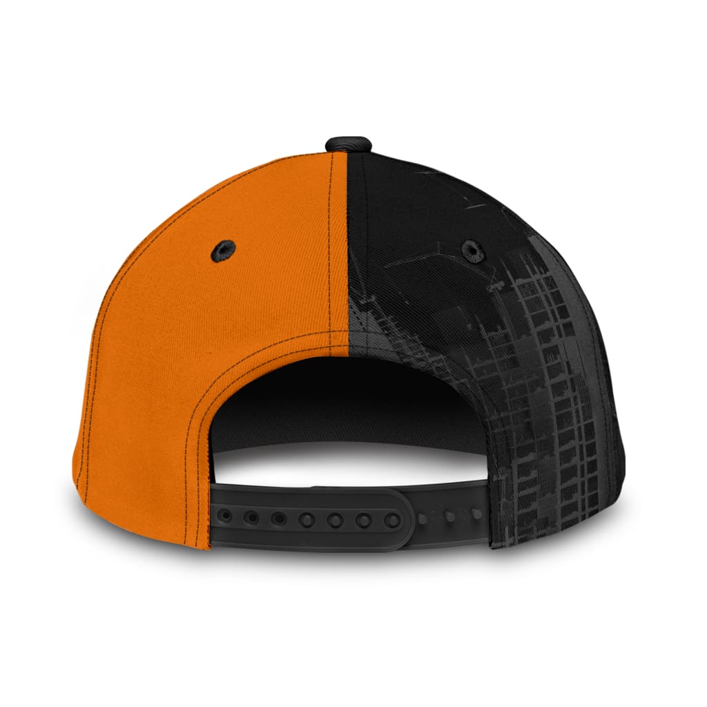 Personalized With Name Concrete Finisher Orange Mixer Classic Cap Hat, Baseball Cap Hat For Concreter Man Trucker Hats Custom Hats Gifts For Men & Women
