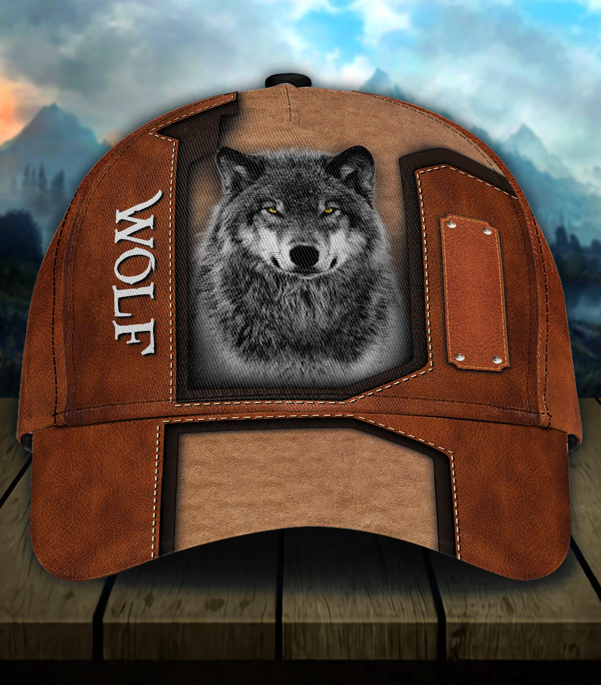 Personalized Wolf Classic Cap, Gift for Wolf Lovers Trucker Hats Custom Hats Gifts For Men & Women