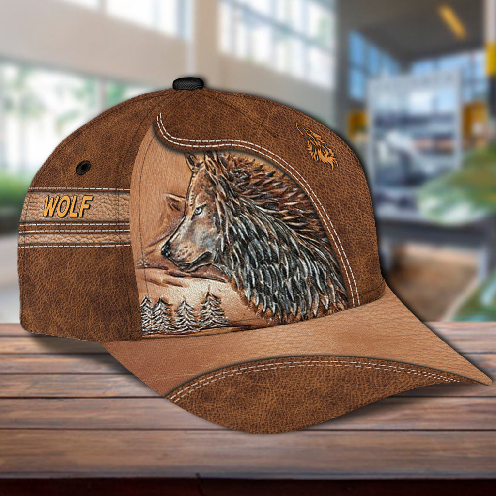 Personalized Wolf Classic Cap, Gift for Wolf Lovers Trucker Hats Custom Hats Gifts For Men & Women