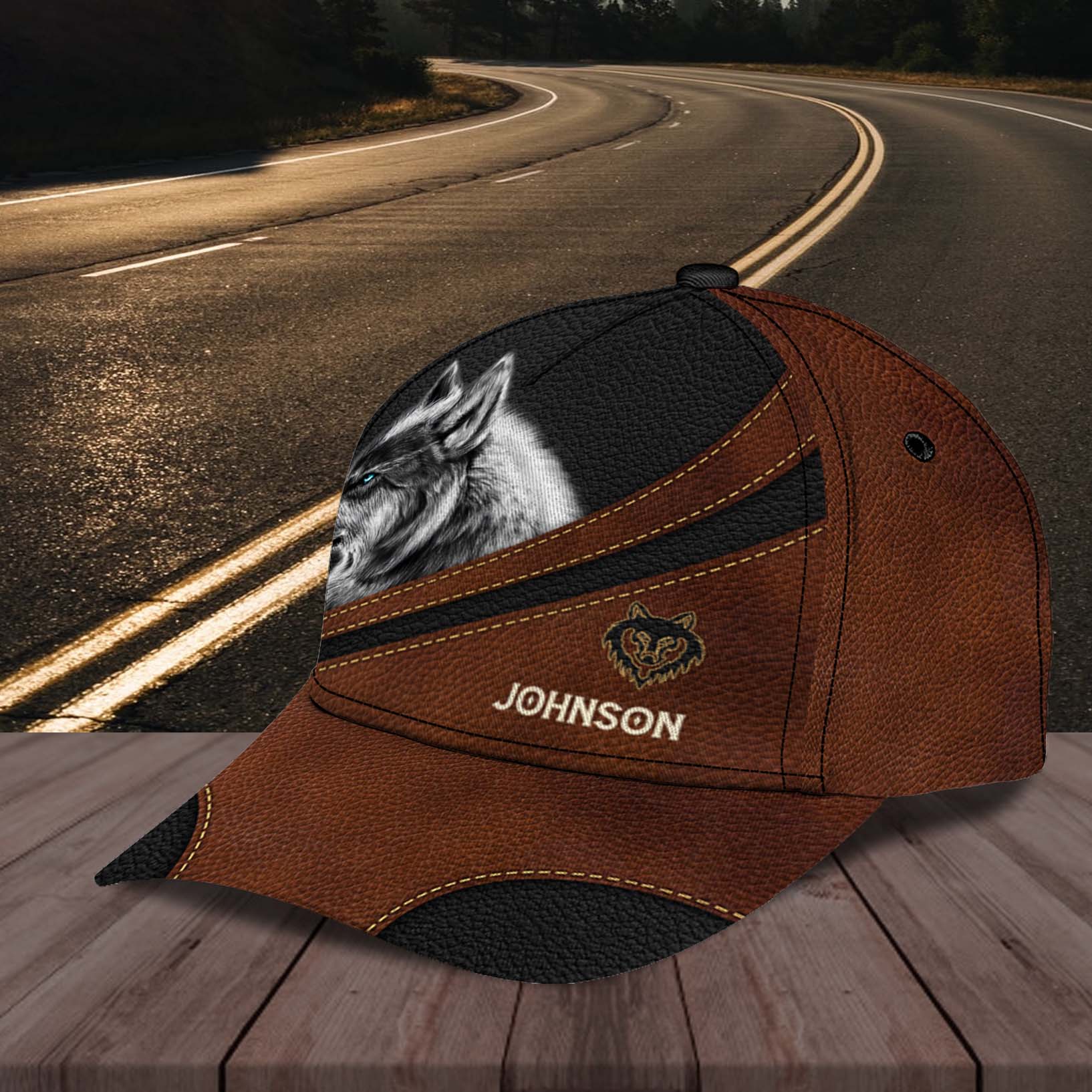 Personalized Wolf Classic Cap, Gift for Wolf Lovers Trucker Hats Custom Hats Gifts For Men & Women