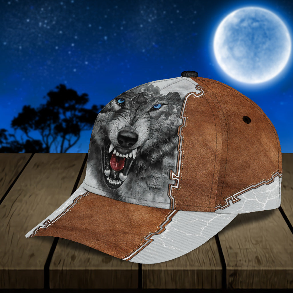 Personalized Wolf Classic Cap, Gift for Wolf Lovers Trucker Hats Custom Hats Gifts For Men & Women