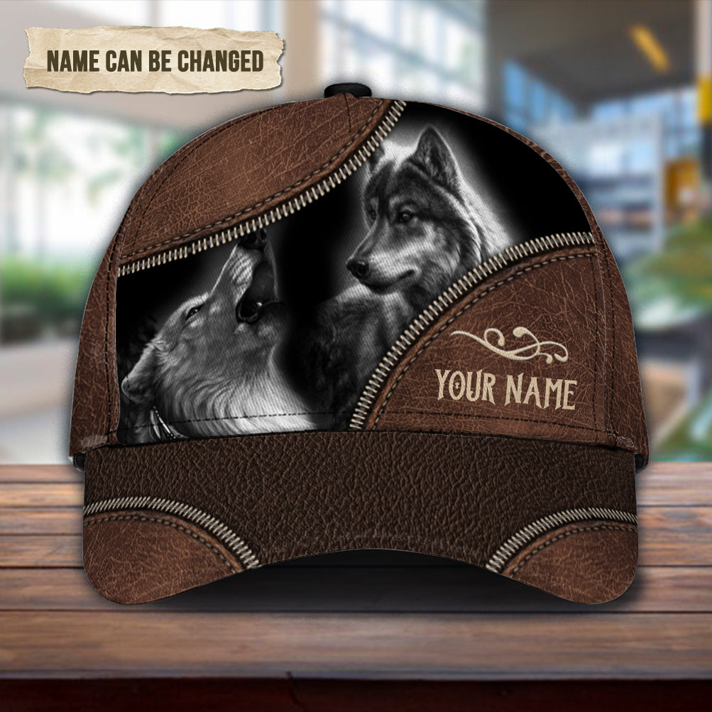 Personalized Wolf Classic Cap, Gift for Wolf Lovers Trucker Hats Custom Hats Gifts For Men & Women