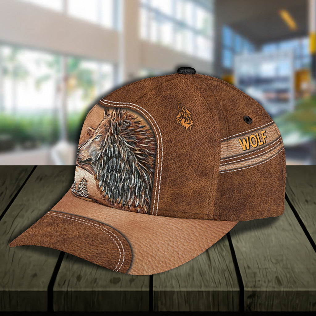 Personalized Wolf Classic Cap, Gift for Wolf Lovers Trucker Hats Custom Hats Gifts For Men & Women