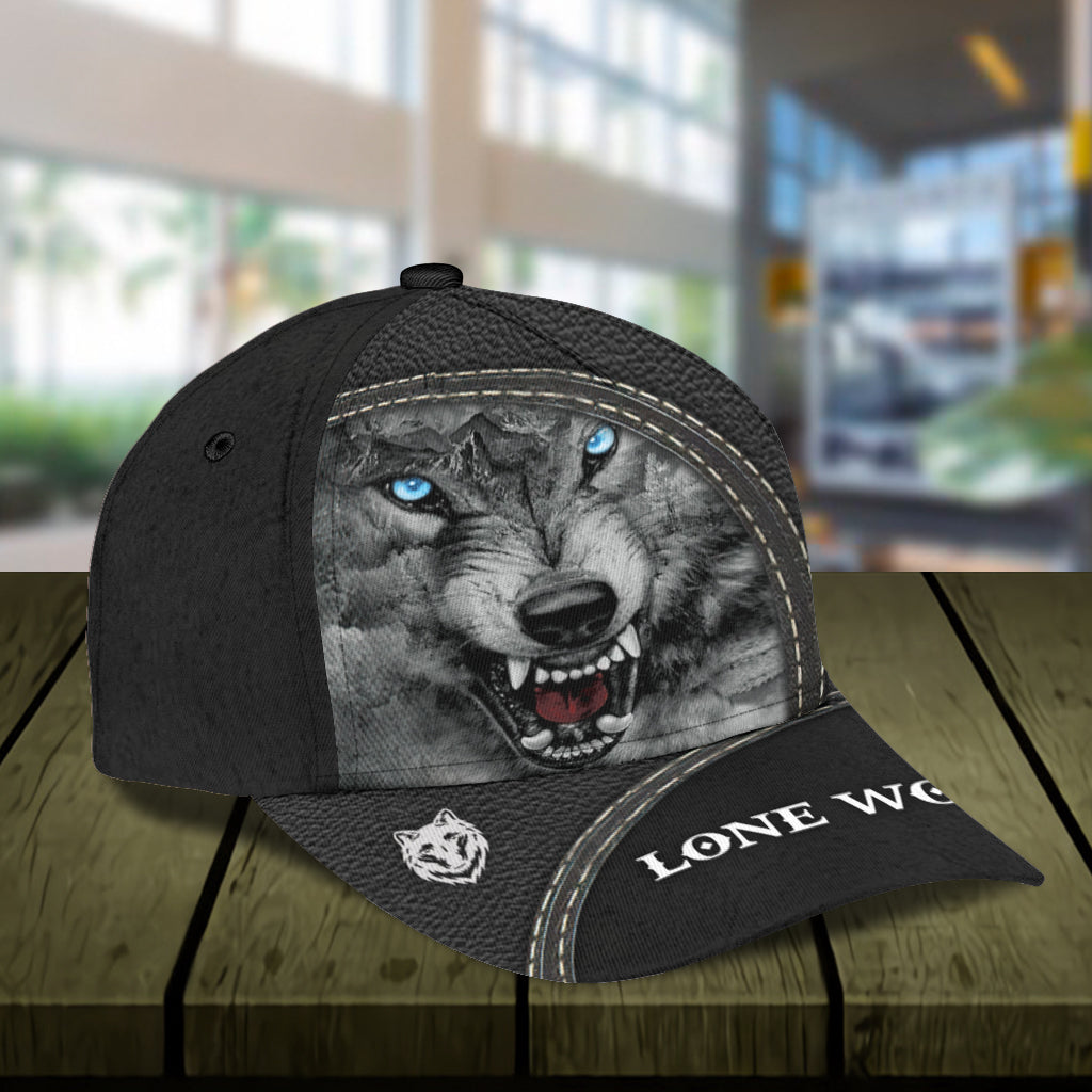 Personalized Wolf Classic Cap, Gift for Wolf Lovers Trucker Hats Custom Hats Gifts For Men & Women