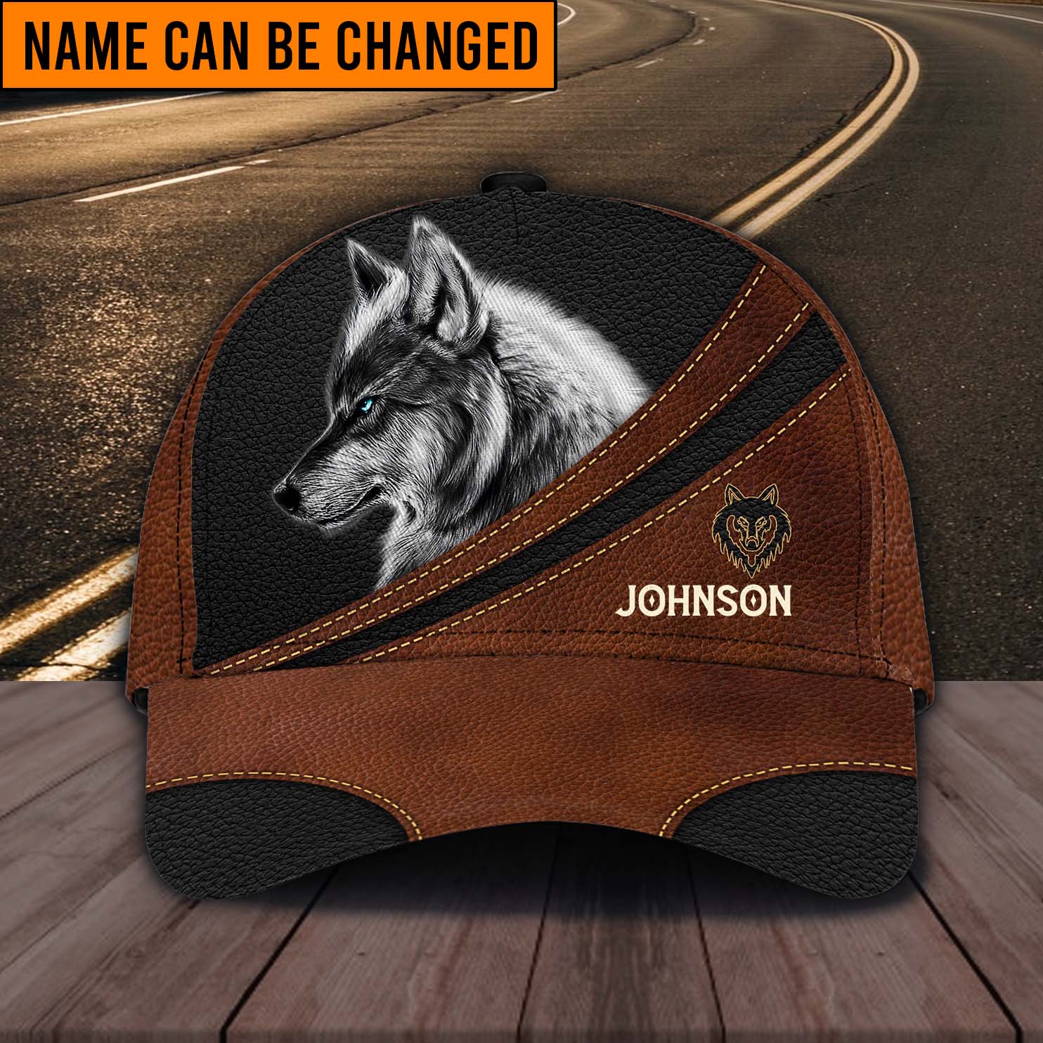Personalized Wolf Classic Cap, Gift for Wolf Lovers Trucker Hats Custom Hats Gifts For Men & Women
