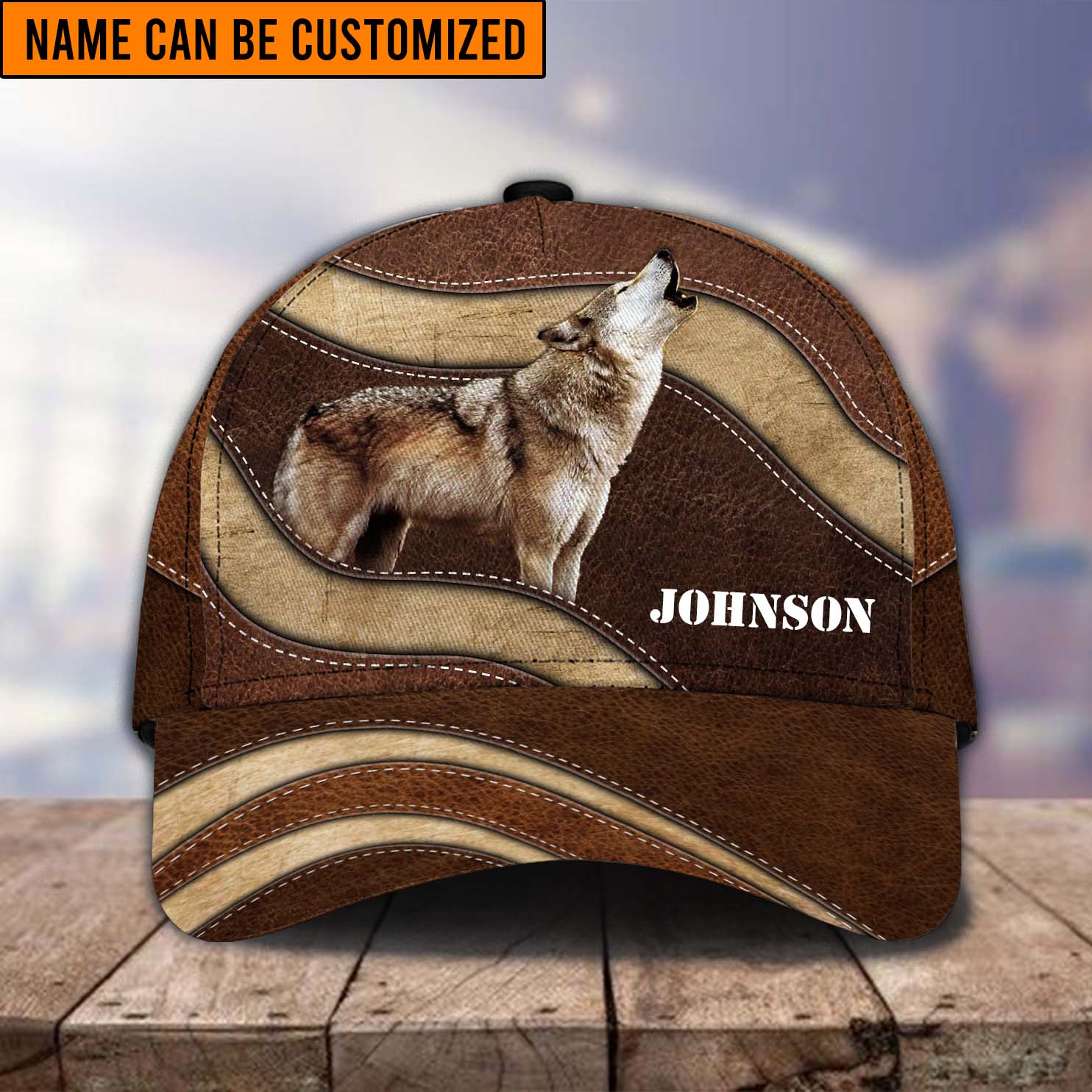 Personalized Wolf Classic Cap, Gift for Wolf Lovers Trucker Hats Custom Hats Gifts For Men & Women