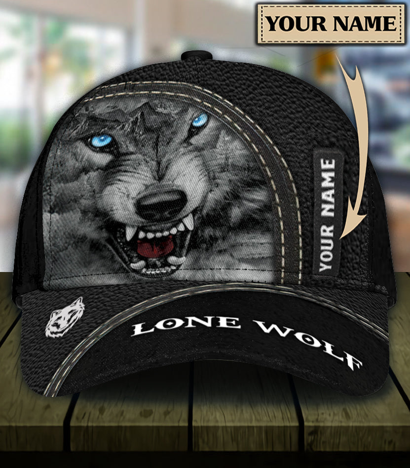 Personalized Wolf Classic Cap, Gift for Wolf Lovers Trucker Hats Custom Hats Gifts For Men & Women