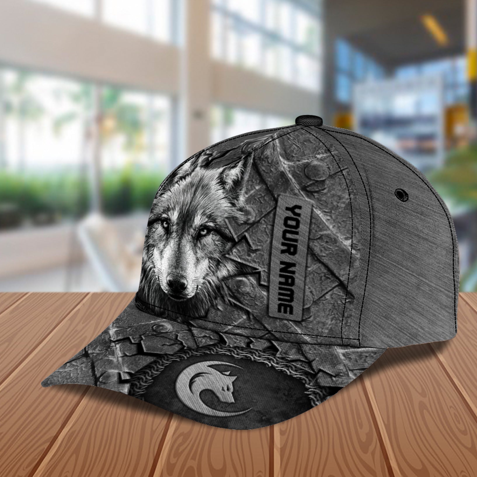 Personalized Wolf Classic Cap, Gift for Wolf Lovers Trucker Hats Custom Hats Gifts For Men & Women