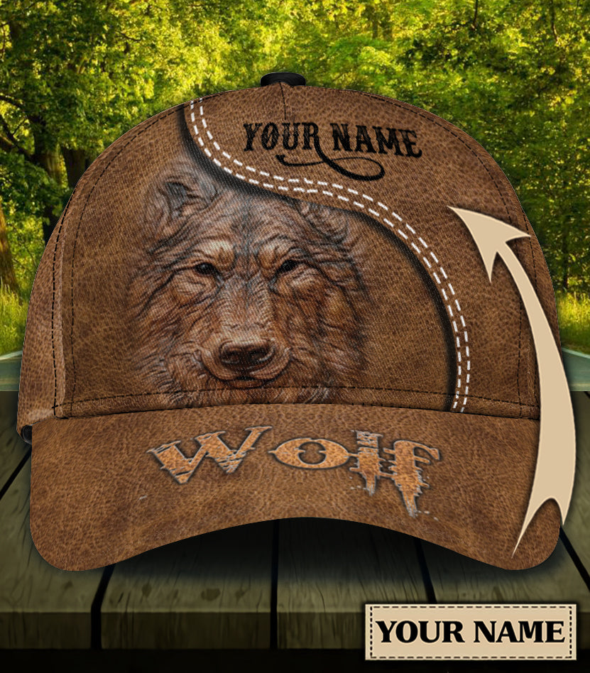 Personalized Wolf Classic Cap, Gift for Wolf Lovers Trucker Hats Custom Hats Gifts For Men & Women