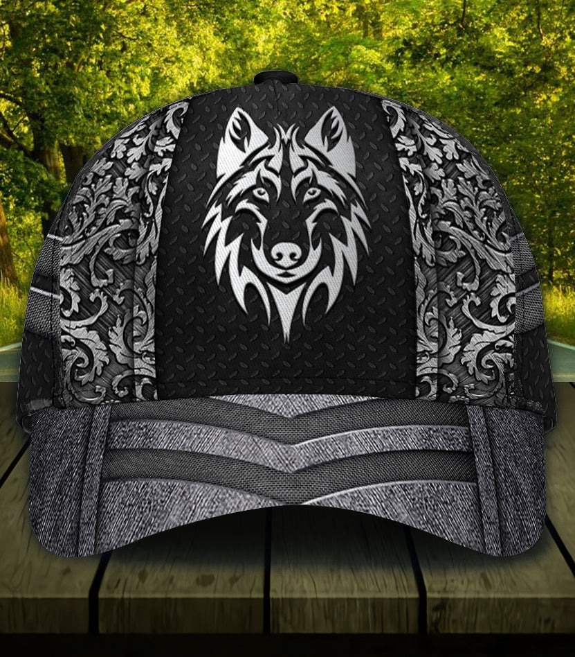 Personalized Wolf Classic Cap, Gift for Wolf Lovers Trucker Hats Custom Hats Gifts For Men & Women