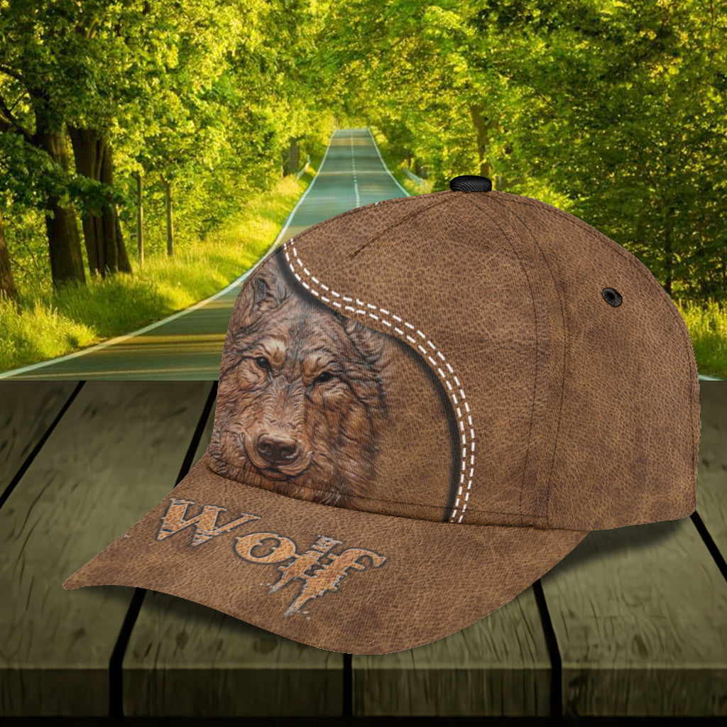 Personalized Wolf Classic Cap, Gift for Wolf Lovers Trucker Hats Custom Hats Gifts For Men & Women