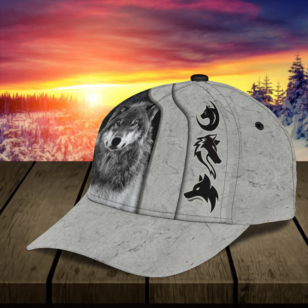 Personalized Wolf Classic Cap, Gift for Wolf Lovers Trucker Hats Custom Hats Gifts For Men & Women