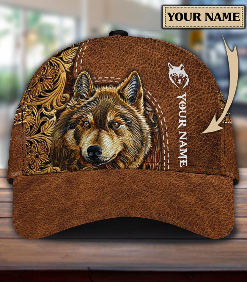 Personalized Wolf Classic Cap, Gift for Wolf Lovers Trucker Hats Custom Hats Gifts For Men & Women