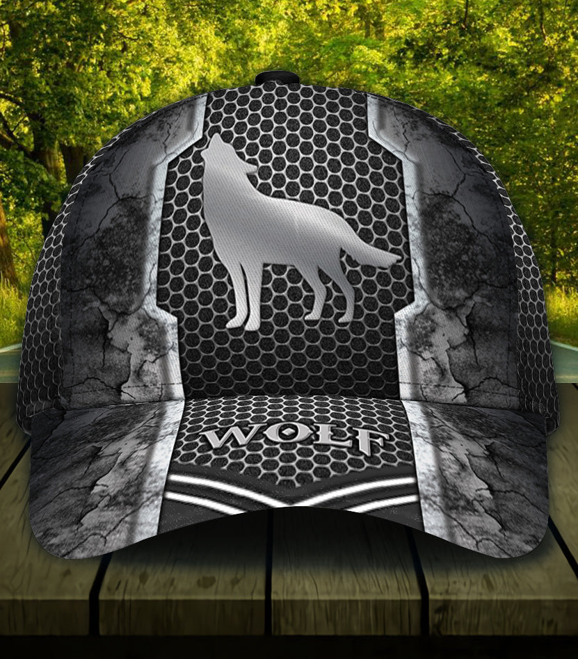 Personalized Wolf Classic Cap, Gift for Wolf Lovers Trucker Hats Custom Hats Gifts For Men & Women