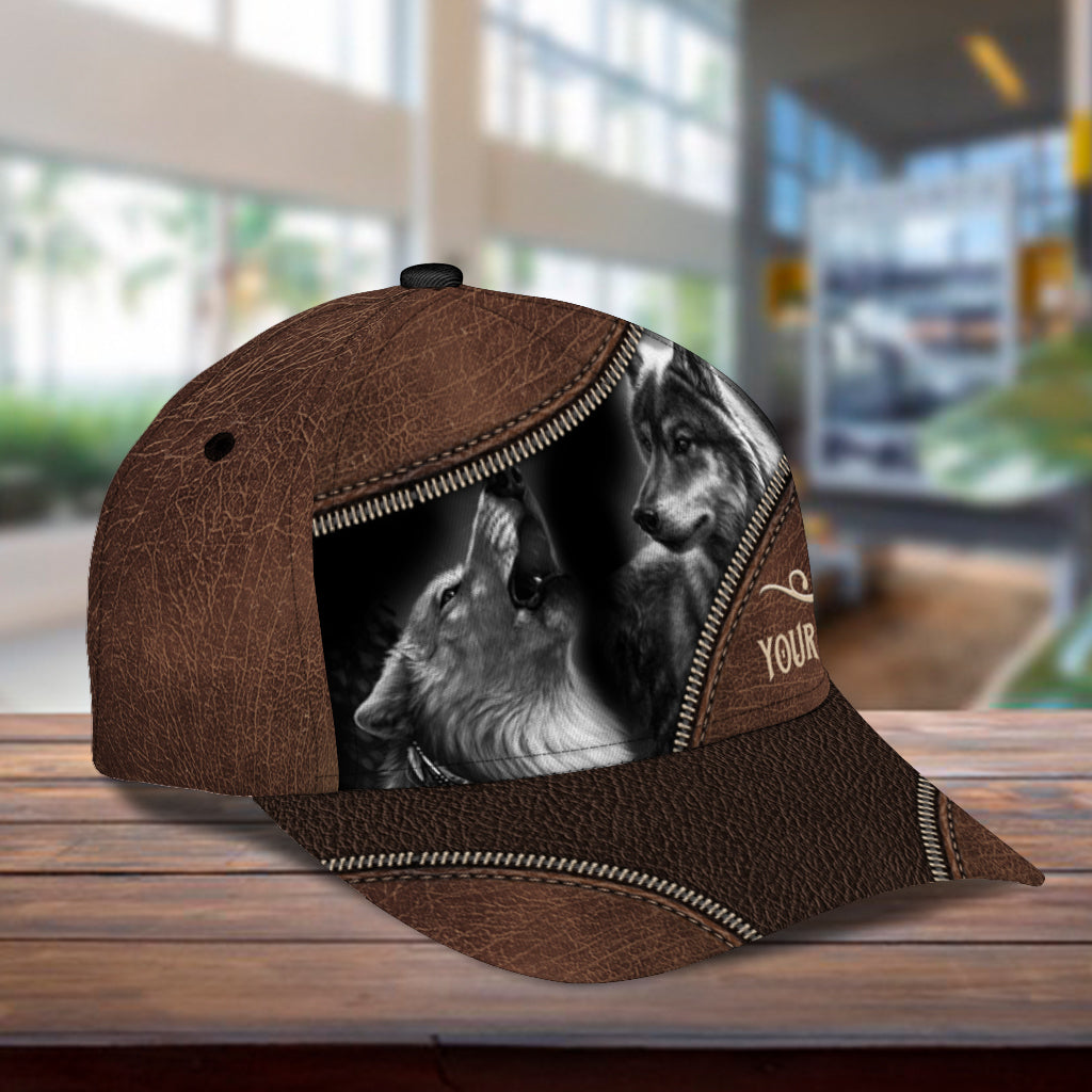 Personalized Wolf Classic Cap, Gift for Wolf Lovers Trucker Hats Custom Hats Gifts For Men & Women