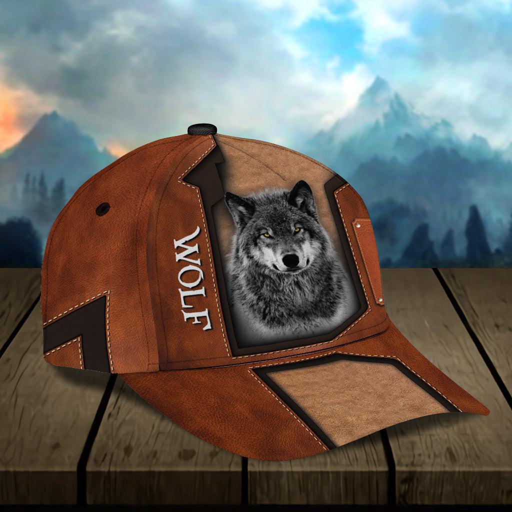 Personalized Wolf Classic Cap, Gift for Wolf Lovers Trucker Hats Custom Hats Gifts For Men & Women