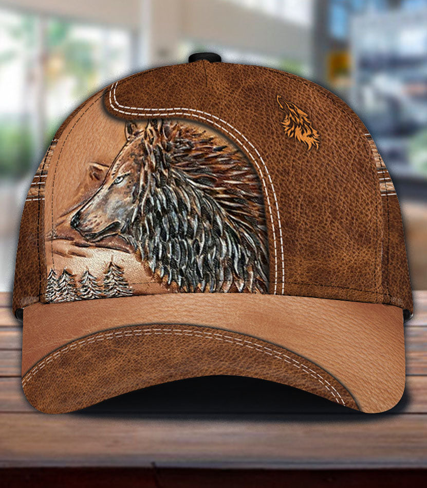 Personalized Wolf Classic Cap, Gift for Wolf Lovers Trucker Hats Custom Hats Gifts For Men & Women