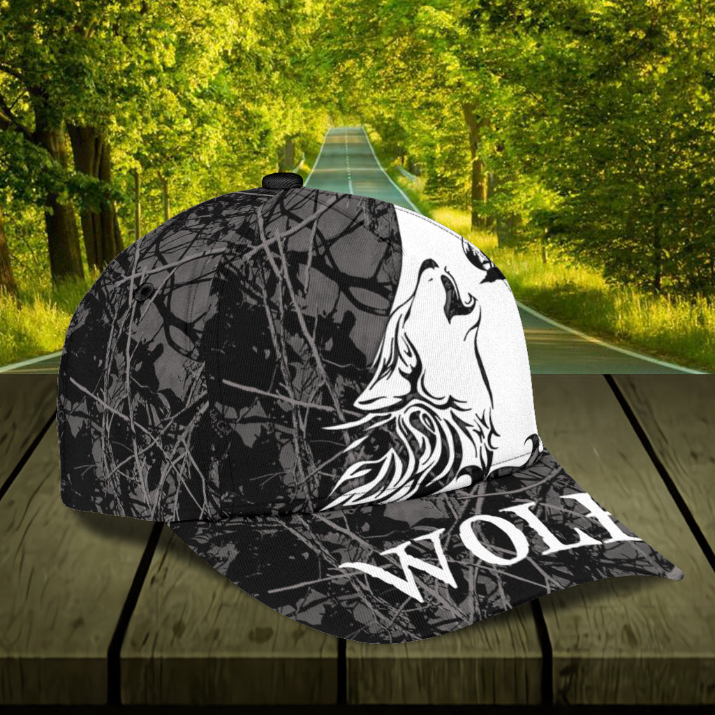 Personalized Wolf Classic Cap, Gift for Wolf Lovers Trucker Hats Custom Hats Gifts For Men & Women