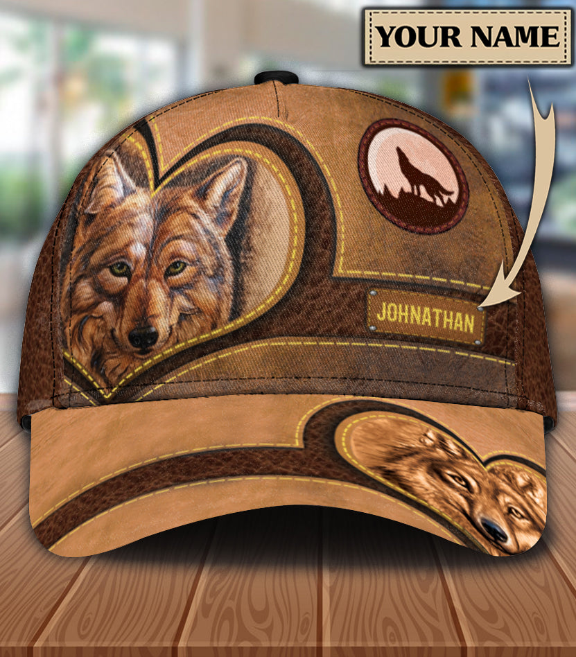 Personalized Wolf Classic Cap, Gift for Wolf Lovers Trucker Hats Custom Hats Gifts For Men & Women