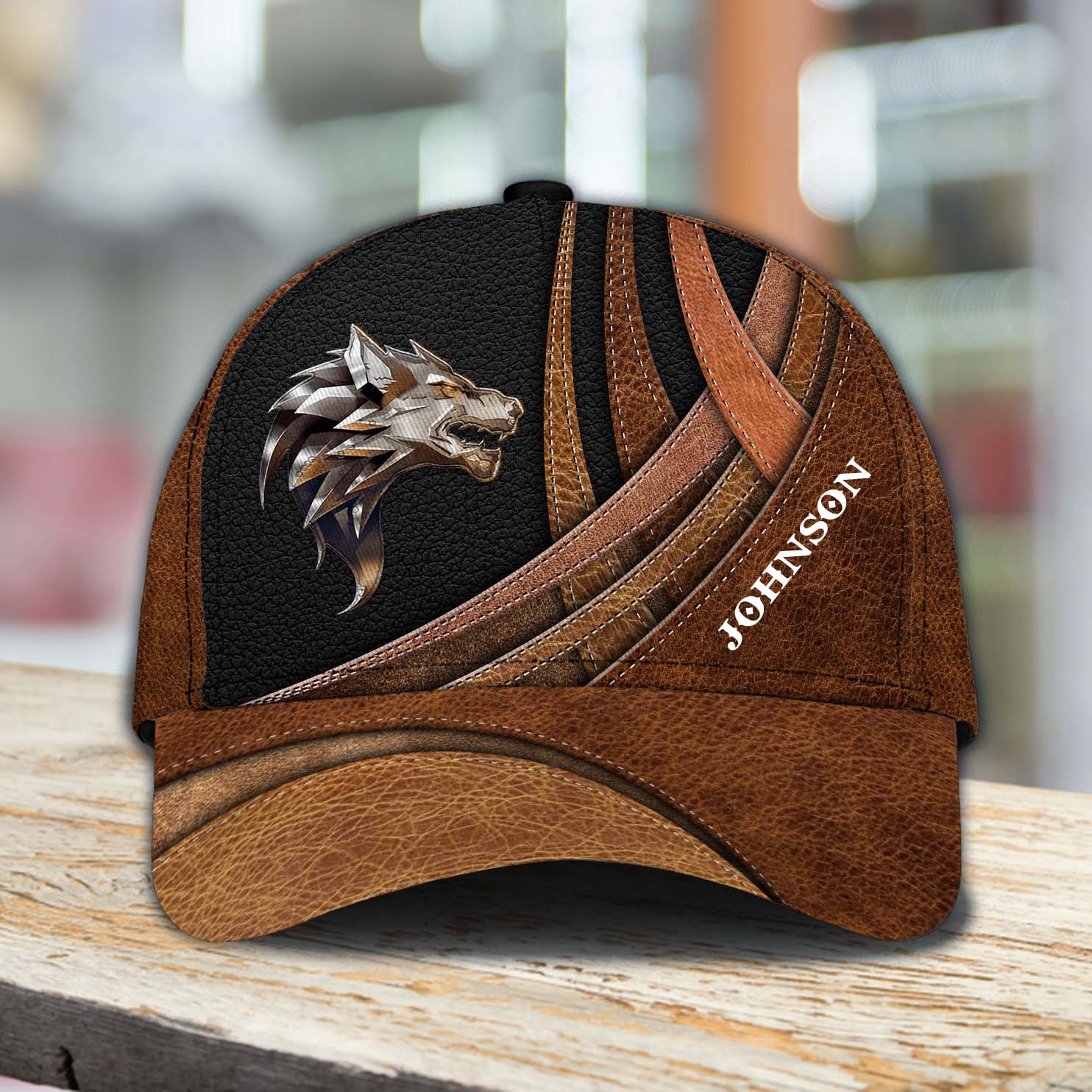 Personalized Wolf Classic Cap, Gift for Wolf Lovers Trucker Hats Custom Hats Gifts For Men & Women