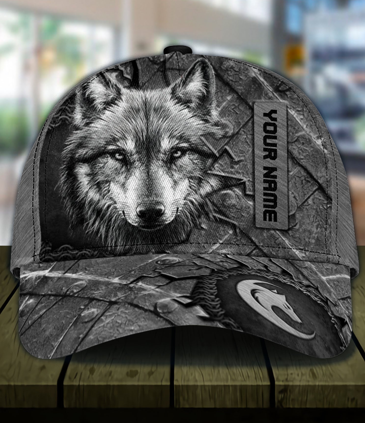 Personalized Wolf Classic Cap, Gift for Wolf Lovers Trucker Hats Custom Hats Gifts For Men & Women