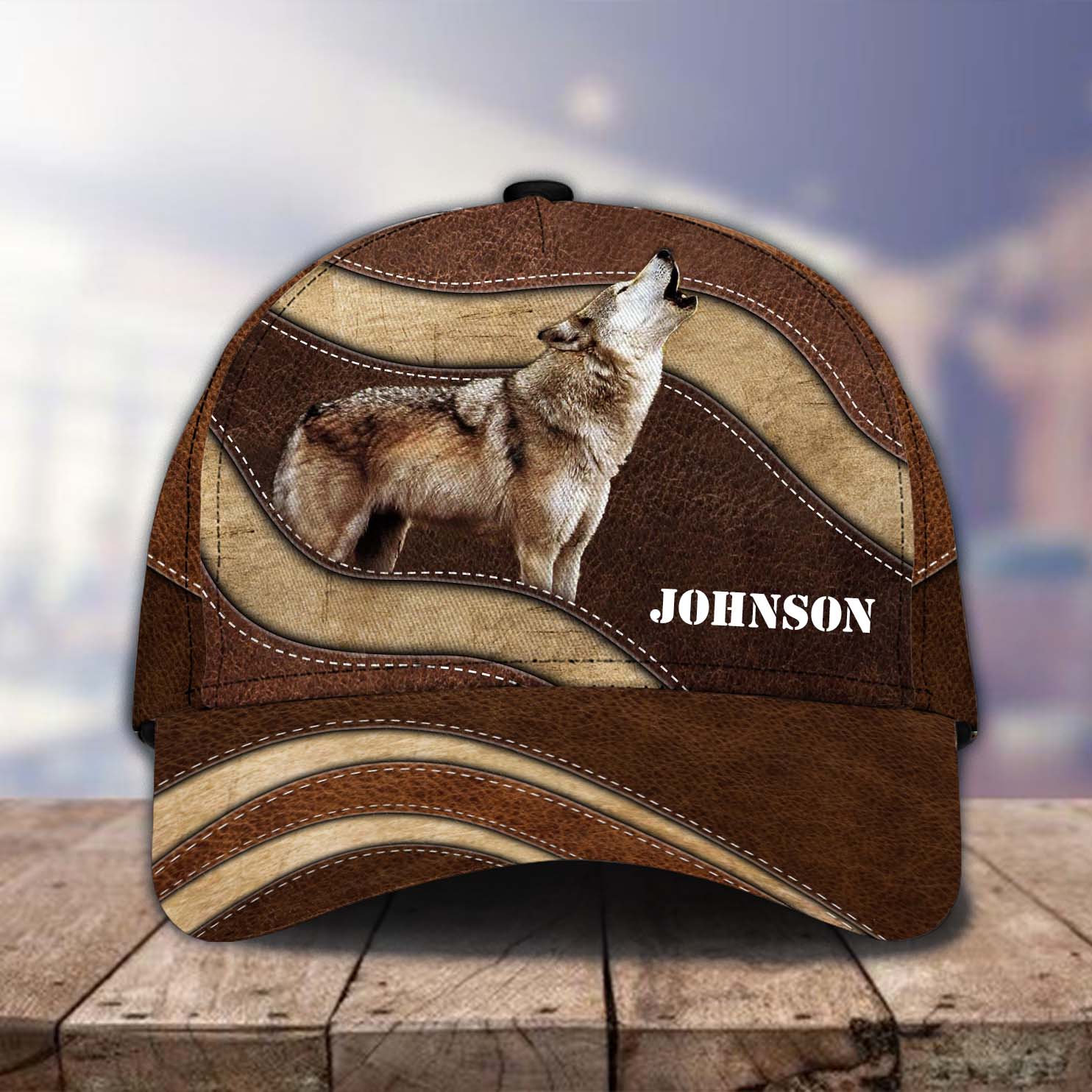 Personalized Wolf Classic Cap, Gift for Wolf Lovers Trucker Hats Custom Hats Gifts For Men & Women