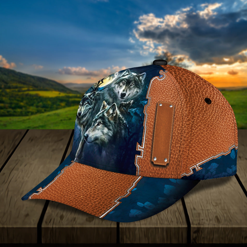 Personalized Wolf Classic Cap, Gift for Wolf Lovers Trucker Hats Custom Hats Gifts For Men & Women