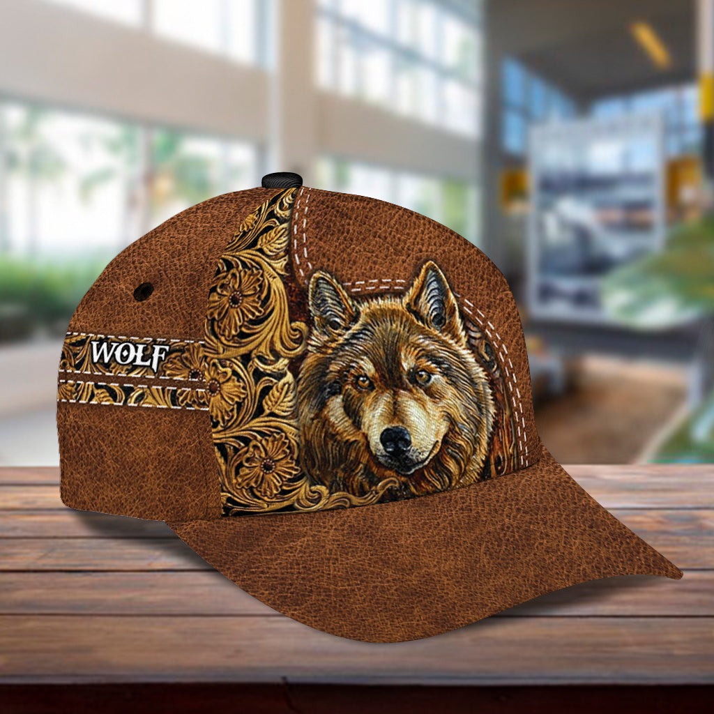 Personalized Wolf Classic Cap, Gift for Wolf Lovers Trucker Hats Custom Hats Gifts For Men & Women