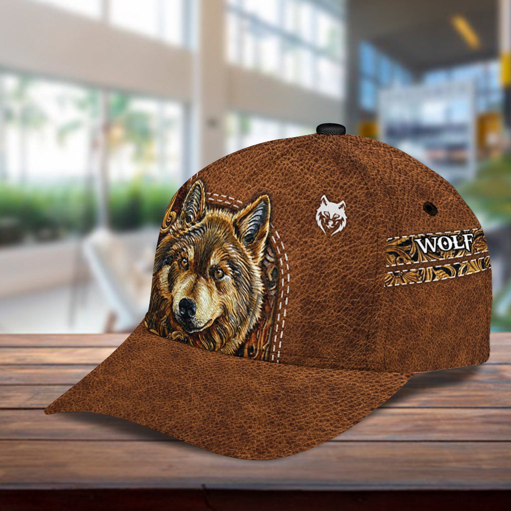 Personalized Wolf Classic Cap, Gift for Wolf Lovers Trucker Hats Custom Hats Gifts For Men & Women